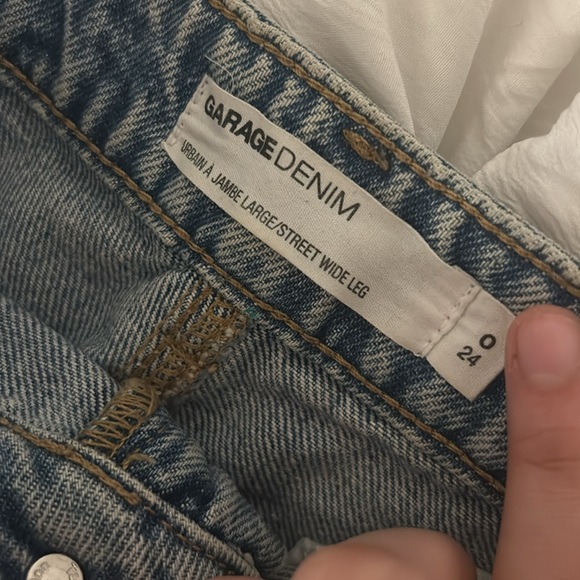 garage jeans, street wide leg/baggy, size 0, in great condition - Picture 3 of 3